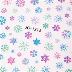 Juleklistermærker med snefnug JO-1213, GNB